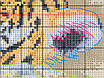 Набір для вишивання за нанесеною на канву схемою "A Lying Tiger". AIDA 14CT printed 29*21 см, фото 6