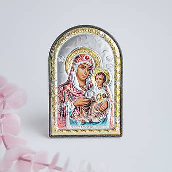 Ікона Богородиця Єрусалимська арка із кольоровою емаллю