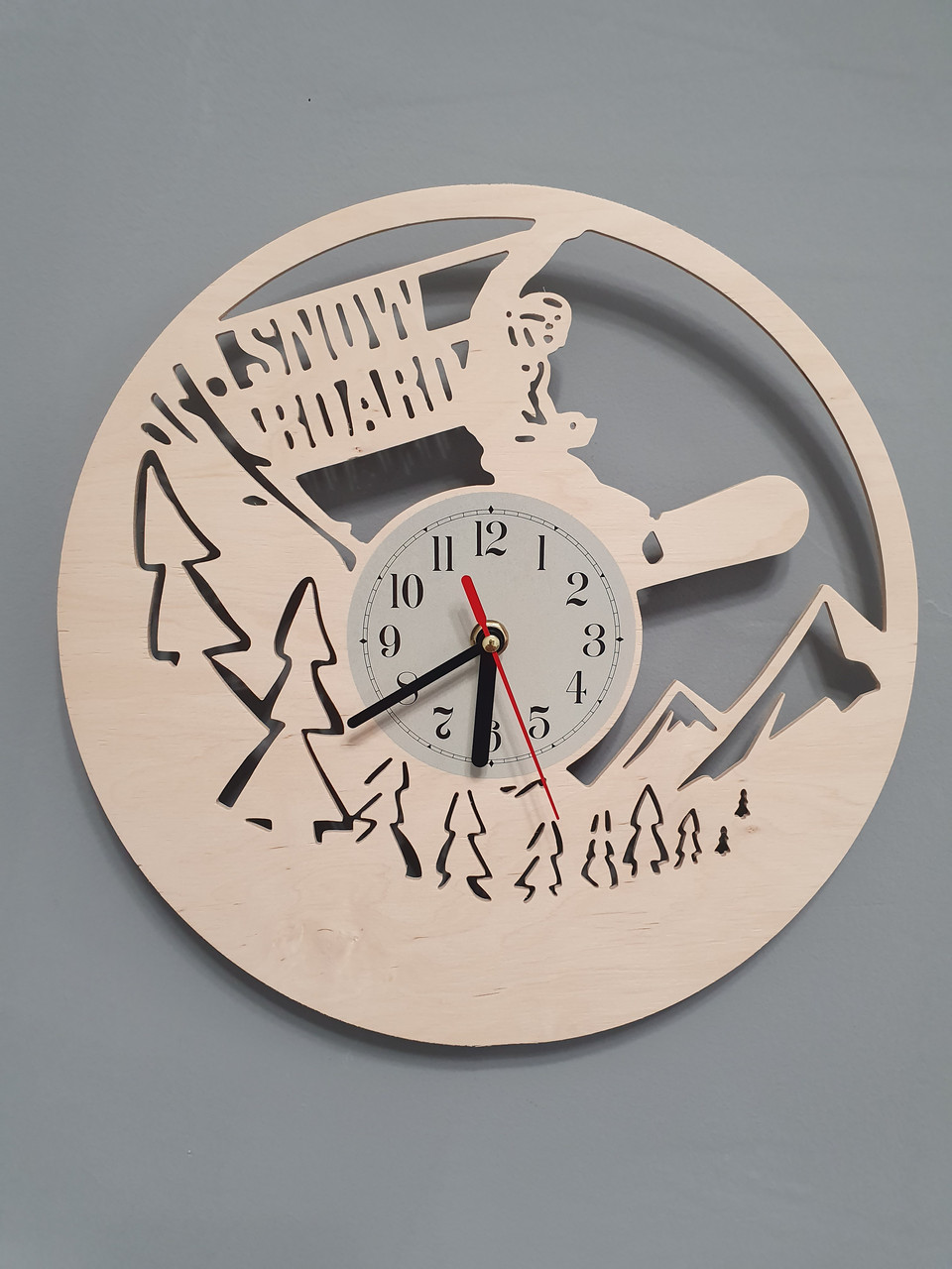 Настінний годинник Сноубординг, подарунок сноубордисту, тренеру, фанатам, аматорам, 2233, фото 1