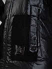 Пуховик Куртка Жіноча р.56 Капюшон, Водовідштовхувальна плащівка Deify Фабричний Китай, фото 7
