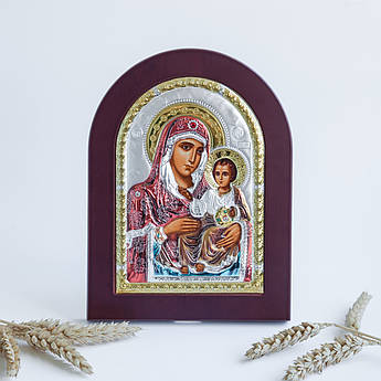 Ікона Богородиця Єрусалимська арка з кольоровою емаллю