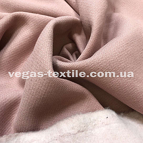 Тканина Лакоста на флісі Пудра Туреччина (ширина 1.8 м)