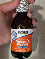 Питні Омега 3 NOW Omega-3 Fish Oil 200 мл лимон