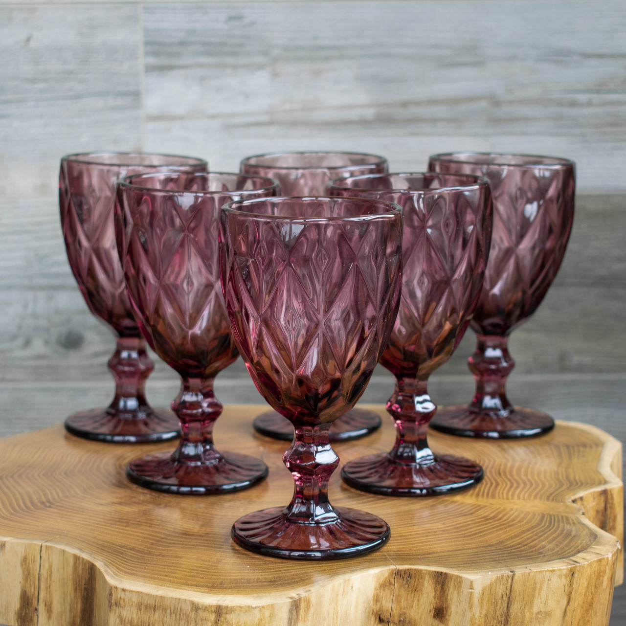 Набір вінтажних бокалів "Рубін", 6 шт, 240 мл