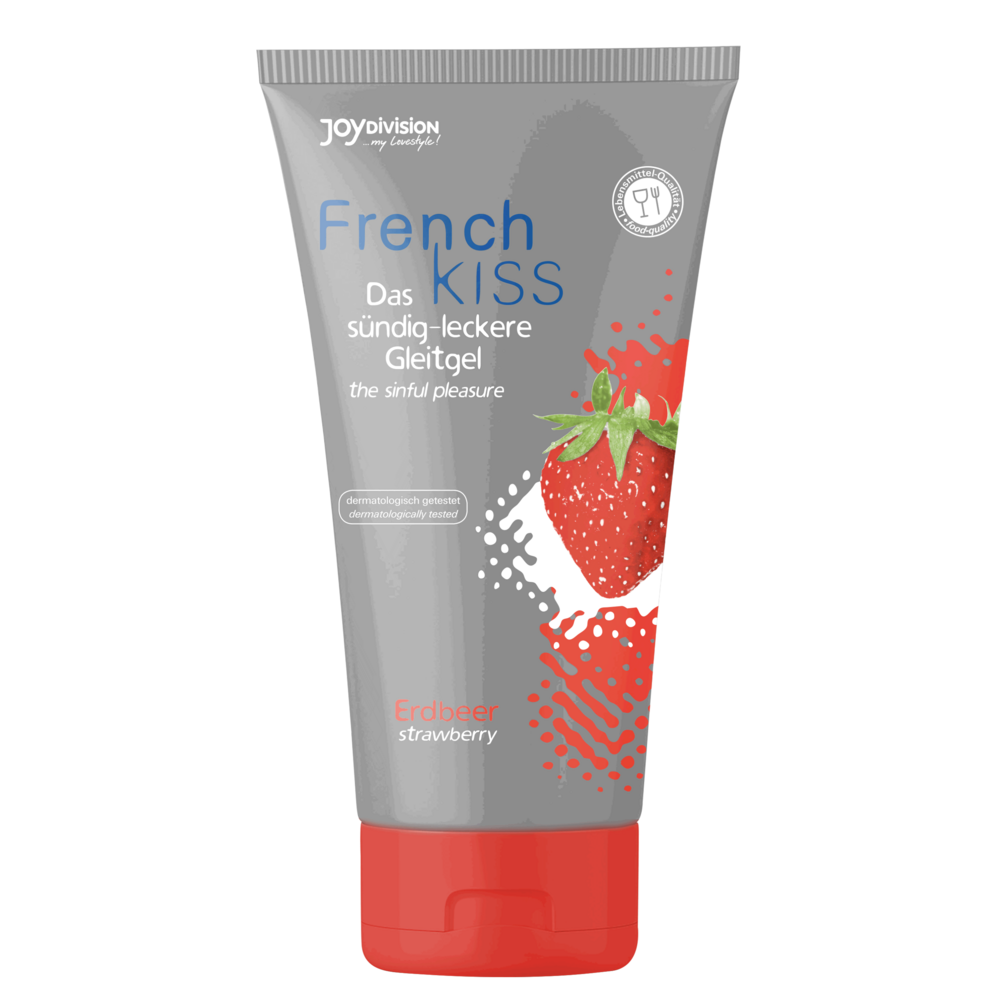 Оральний лубрикант - FrenchKiss Strawberry (полуниця), 75 мл