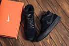 Чоловічі зимові шкіряні черевики Nike Black, фото 9