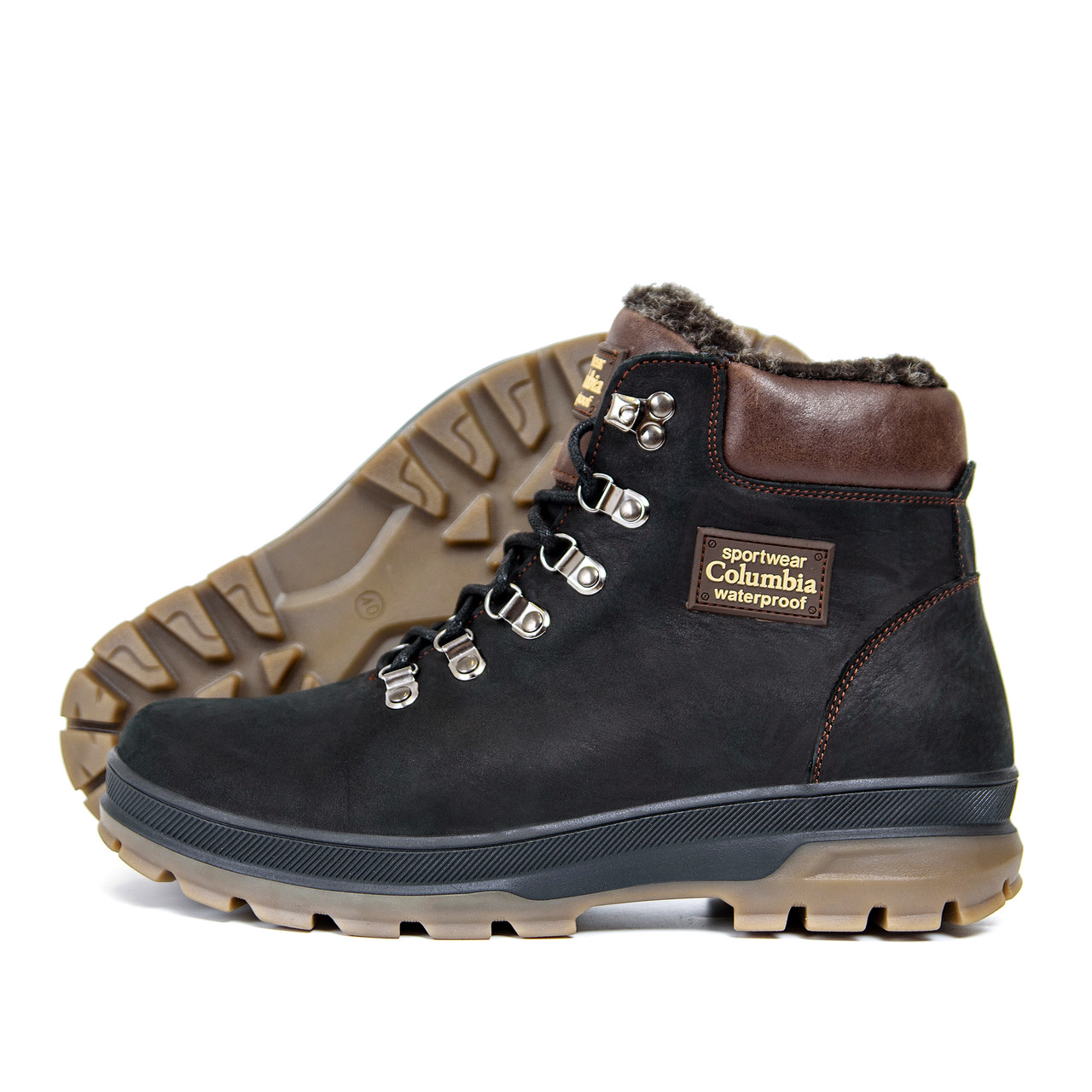 Чоловічі зимові шкіряні черевики Columbia, фото 1
