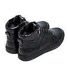 Чоловічі зимові шкіряні черевики ZG Black New Exclusive, фото 4