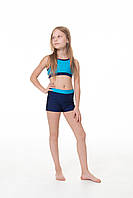 Дитячий комплект для pole dance на дівчинку спортивні шорти та топ із біфлексу Олівія р.26-44