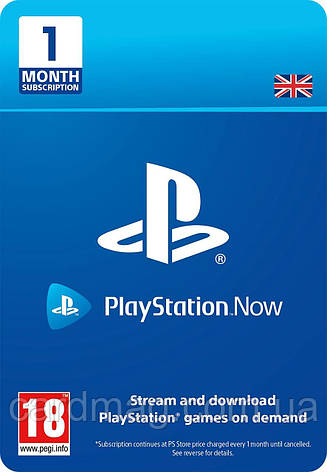Підписка Playstation Now на 1 місяць, UK-регіон, фото 1