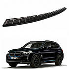 Захисна накладка на задній бампер для BMW iX3 G08 2020+ /чорн.нерж.сталь/