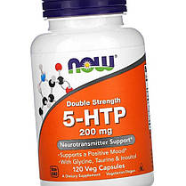 Амінокислота для підвищення настрою NOW 5-HTP 200 mg 120 капс, фото 2