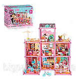 Ляльковий будиночок LOL лол 3 поверхи, 183 елементи, 8 ляльок, вихованець, меблі, фото 3