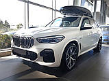 Захисна накладка на задній бампер для BMW X5M G05 2018+ /чорн.карбон+нерж.сталь/, фото 7