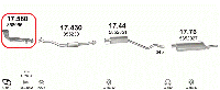 Труба приемная (выхлопная система) OPEL ASTRA F 1.6i-16V (1598 см3) (94-98гг) (Астра) хетчбэк (X16XEL) МКПП