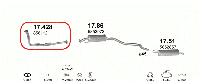 Труба приемная (коллекторная) OPEL ASTRA F 1.7d (дизель) (91-95гг) (Астра Ф) универсал (17DR) без катализатора