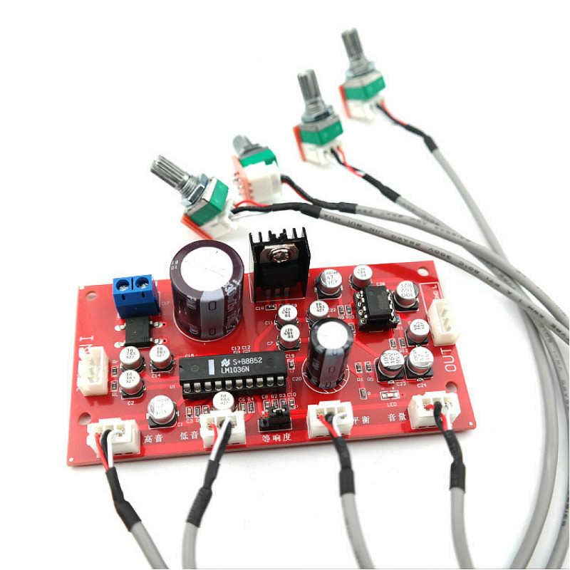 Темброблок LM1036 + NE5532 Стерео предусилитель, регулировка громкости ...
