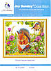 Набір для вишивання за нанесеною на канву схемою "Squirrel and bird". AIDA 14CT printed 35*31 см, фото 3
