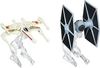 Hot Wheels Star Wars Starship Колекційні моделі TIE Fighter vs. X-Wing Vehicle Зоряні війни