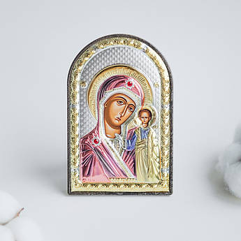 Ікона Богородиця Казанська арка із кольоровою емаллю