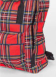 Модний рюкзак сумка червоний жіночий, підлітковий для дівчинки підлітка, шкільний, повсякденний, міський, фото 5