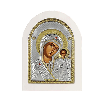 Ікона Богородіца Казанська з позолотою арка