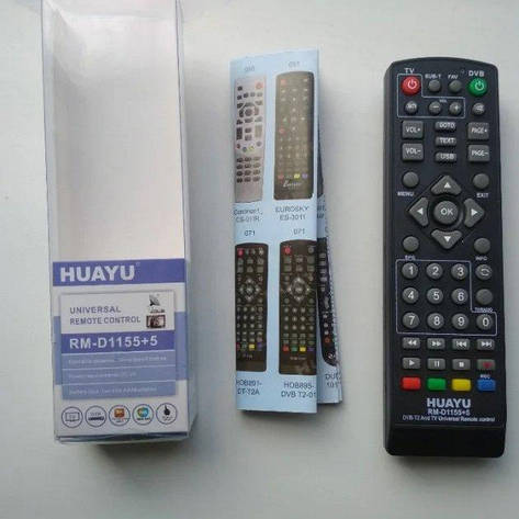 Універсальний пульт ДУ для DVB-T2+TV Huayu RM-D1155, фото 1