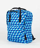 Модний жіночий рюкзак сумка жовто-блакитний, підлітковий для дівчинки підлітка, шкільний, повсякденний, міський, фото 9
