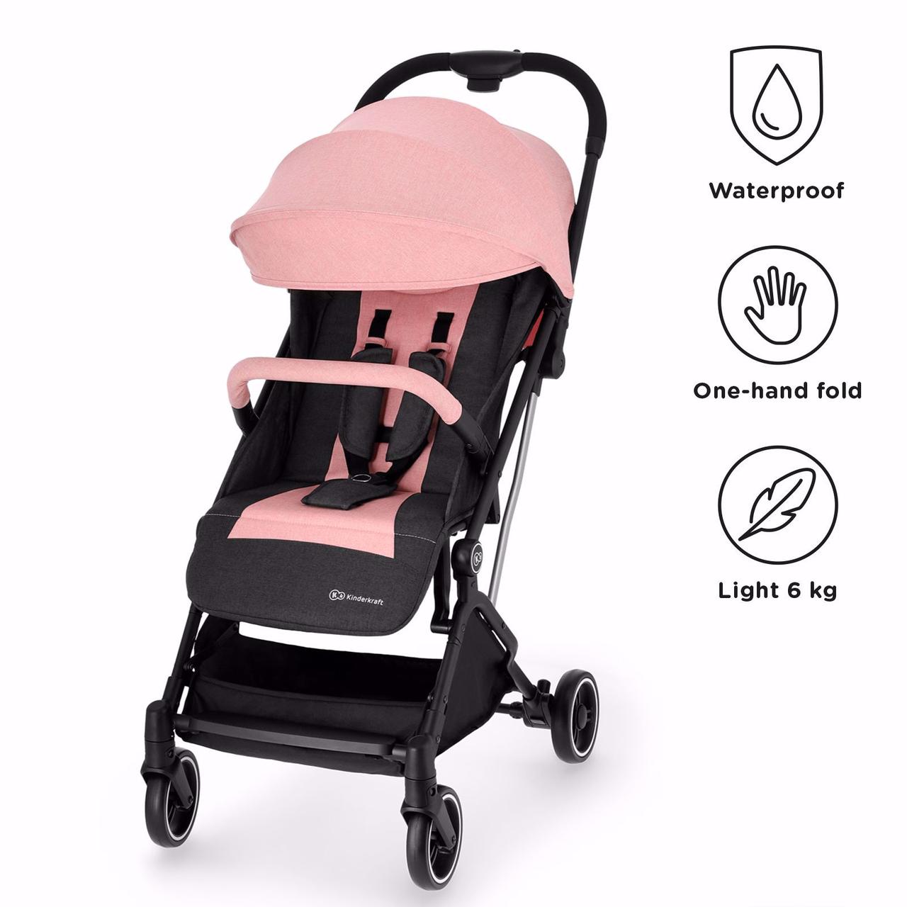 Прогулянкова коляска Kinderkraft INDY Pink