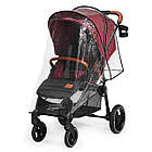 Прогулянкова коляска KiderKraft GRANDE LX Burgundy, для дітей до 15 кг, з 4 гумовими колесами, фото 6