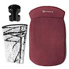 Прогулянкова коляска KiderKraft GRANDE LX Burgundy, для дітей до 15 кг, з 4 гумовими колесами, фото 7