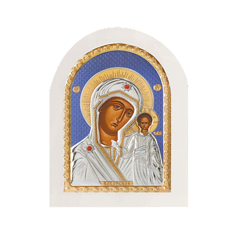 Ікона Богородиця Казанська арка з кольоровою емаллю