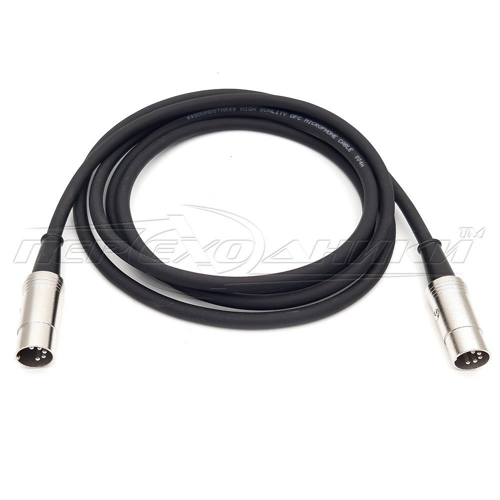 Кабель 5 pin DIN to 5 pin DIN у екрані круглий, метал