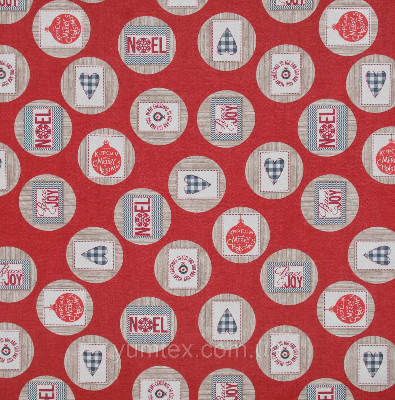 НОВОРІЧНА ДЕКОРАТИВНА ТКАНИНА для скатертин ранеров серветок і декору ЧЕРВОНИЙ КВІТКА, фото 1