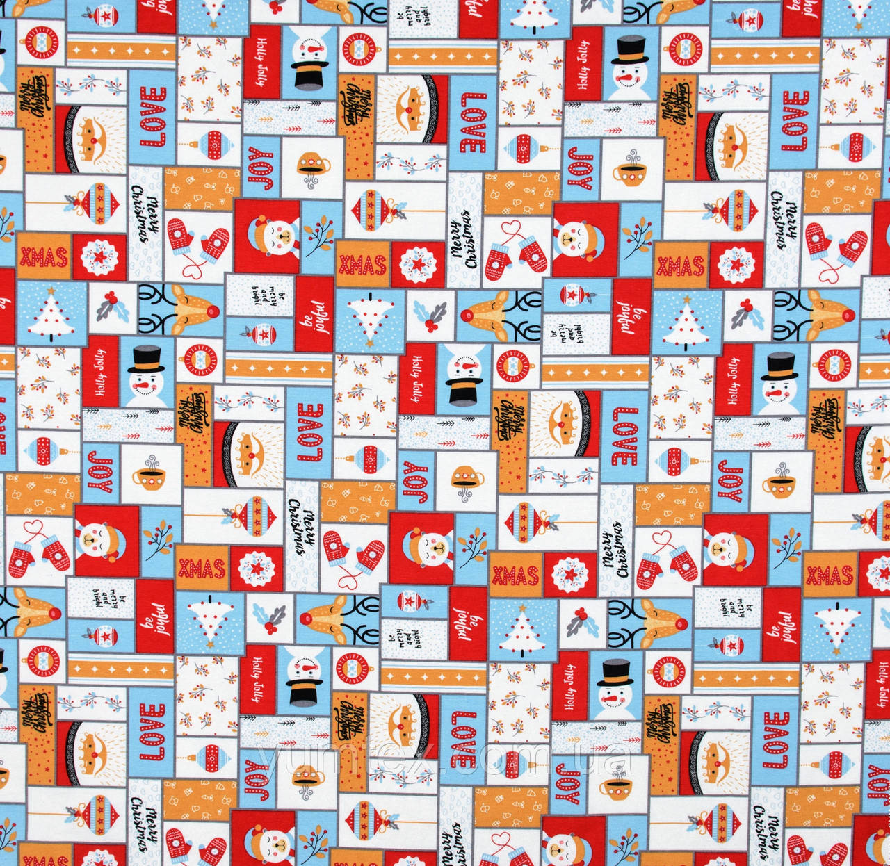 НОВОРІЧНА ДЕКОРАТИВНА ТКАНИНА для скатертин ранеров серветок і декору ЧЕРВОНИЙ КВІТКА, фото 1