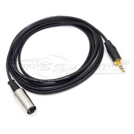 Кабель 5 pin DIN to jack 3.5 mm у екрані, висока якість, фото 3