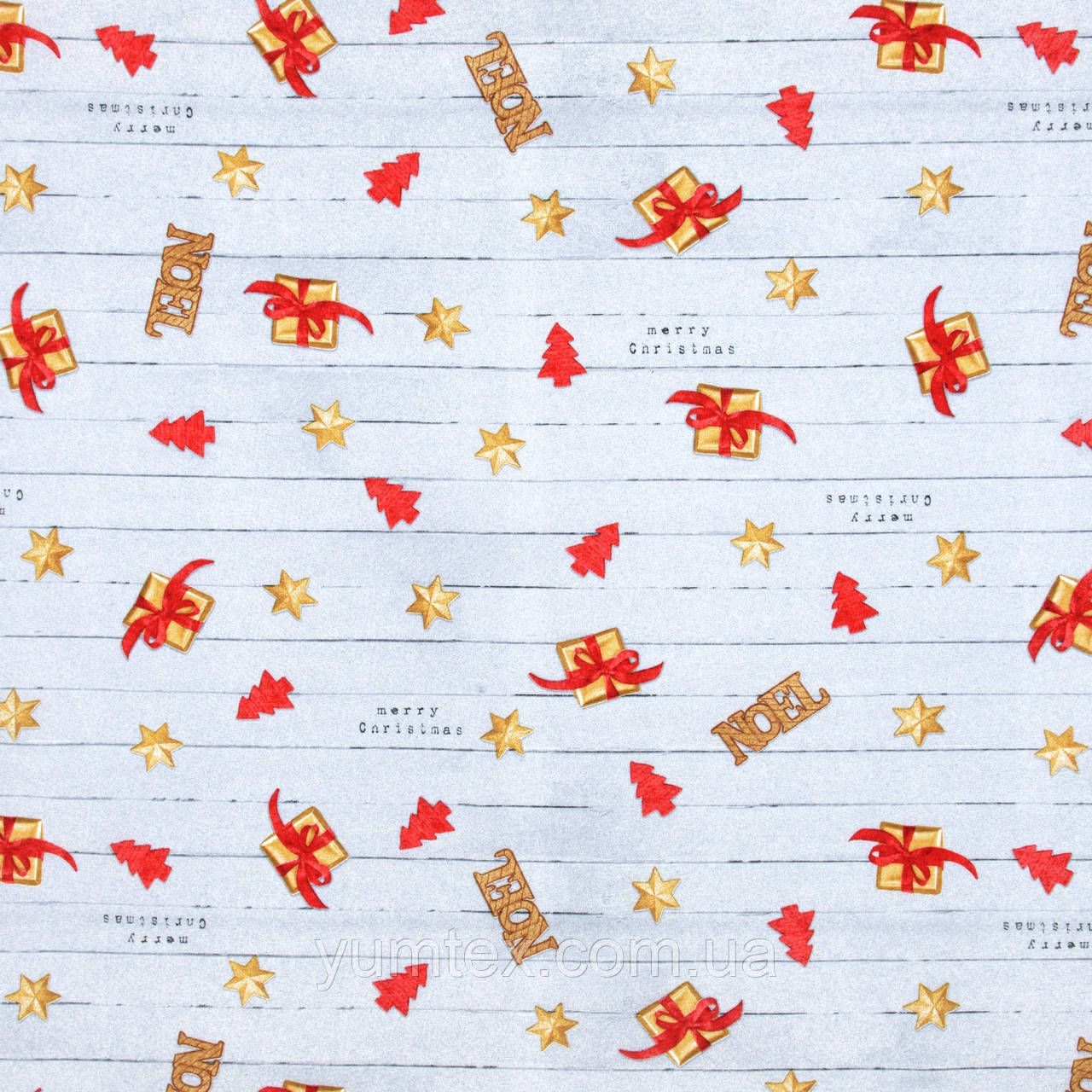 НОВОРІЧНА ДЕКОРАТИВНА ТКАНИНА для скатертин ранеров серветок і декору ЧЕРВОНИЙ КВІТКА, фото 1