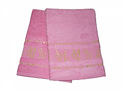 Рушник для обличчя Gursan Bamboo 50x90 см бамбуковий баний 1 шт. арт.Рожевий (середній)
