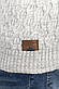 Чоловічий теплий светр з хомутом світло-сірий Туреччина 7074, фото 3