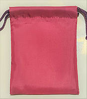 Мішок з плащової тканини 9*13 см., рожевий