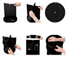 Органайзер для косметики, що обертається 360° Rotation Cosmetic Organizer складной чорний