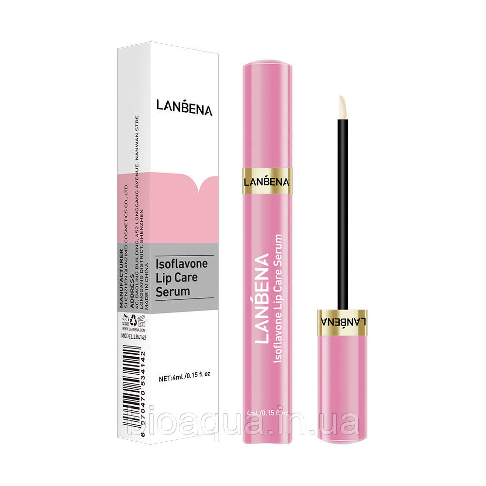 Бальзам для об'єму губ LANBENA Lsoflavone Lip Care Serum 4 ml