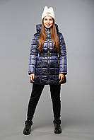 Куртка для девочек детская демисезонная осенняя Max Mara Синий (128-158 см) Tiaren на весна-осень