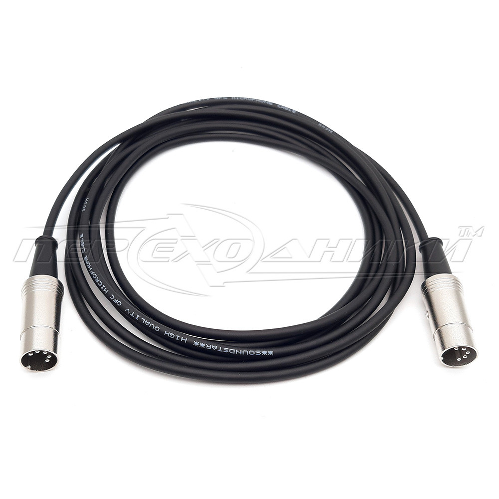 Кабель MIDI 5 pin DIN to 5 pin DIN у екрані круглий, метал