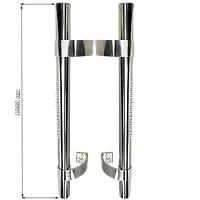 Дверные ручки ANTABA 1000 мм хромированные