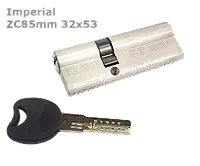 Цилиндр Imperial ZC 85 мм 32x53 SN ключ/ключ матовый никель