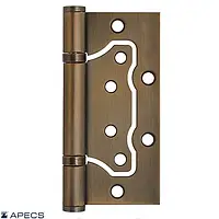 Петли без врезки Apecs 100*75*2.5-B2-V2-Steel AN антик