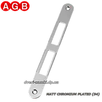 Ответная планка AGB B010000134 Yale Centro Матовый хром без отб. код 3329