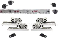 Раздвижная система для двустворчатых межкомнатных дверей весом до 40 кг EKF ESW-120100
