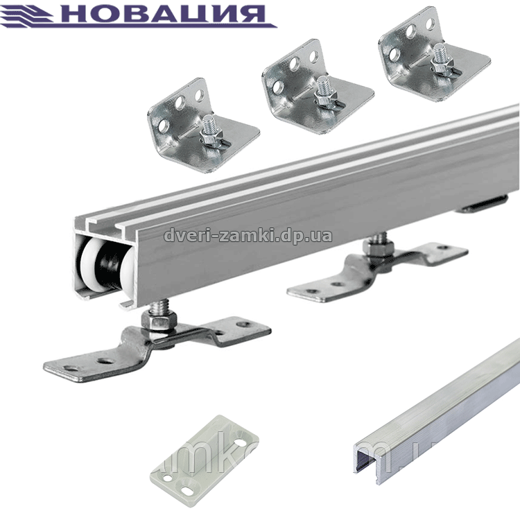 Раздвижная система Новатор 94 для дверей весом до 100 кг 1.6 м - фото 1 - id-p1494545667